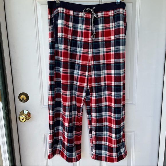 •Nautica• Plaid Two-Piece Fleece Pajama Set - Size Large - Picture 7 of 12
